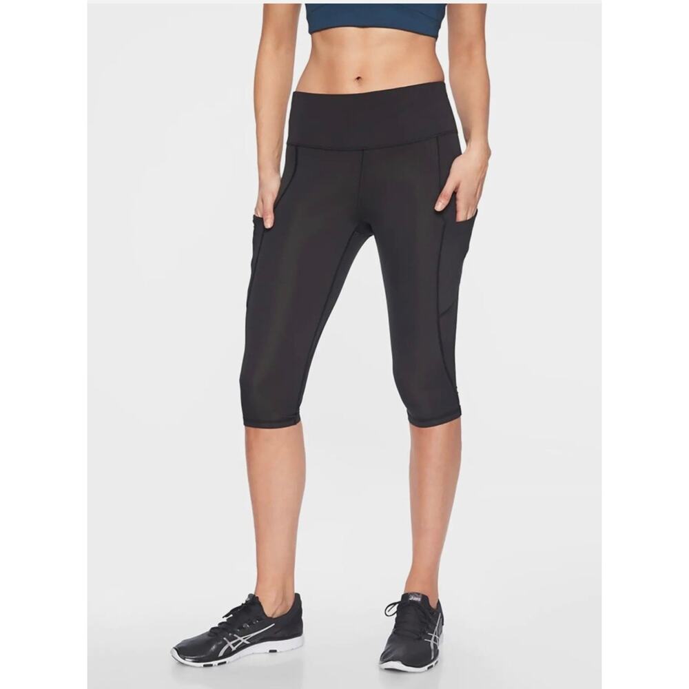 Athleta All In Crop Legging Black #210144 - Size: Small